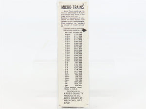 N Scale Micro-Trains MTL 50080 Chicago, Burlington & Quincy 34' Caboose RTR