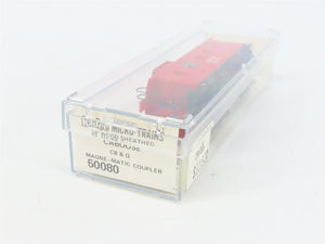N Scale Micro-Trains MTL 50080 Chicago, Burlington & Quincy 34' Caboose RTR