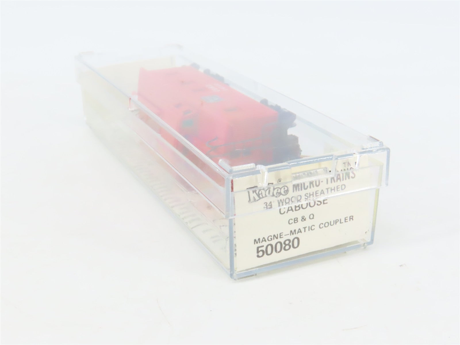 N Scale Micro-Trains MTL 50080 Chicago, Burlington & Quincy 34' Caboose RTR