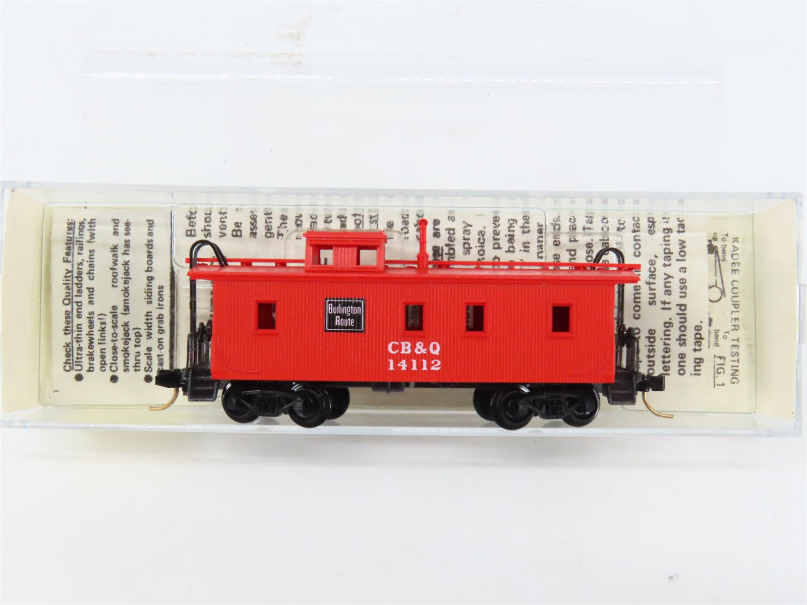 N Scale Micro-Trains MTL 50080 Chicago, Burlington & Quincy 34' Caboose RTR
