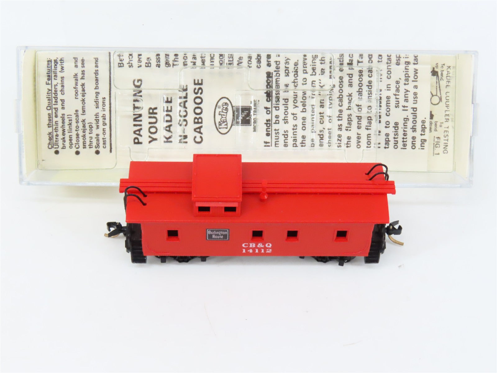 N Scale Micro-Trains MTL 50080 Chicago, Burlington & Quincy 34' Caboose RTR