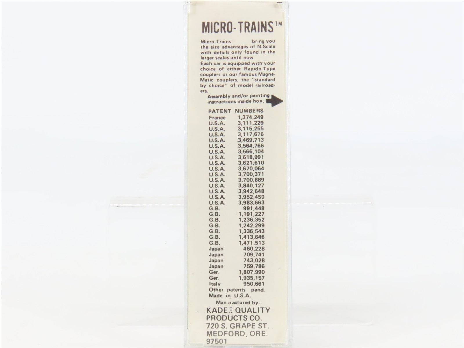 N Scale Micro-Trains MTL 50080 Chicago, Burlington & Quincy 34' Caboose RTR