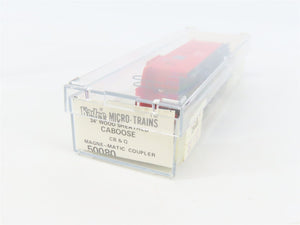 N Scale Micro-Trains MTL 50080 Chicago, Burlington & Quincy 34' Caboose RTR