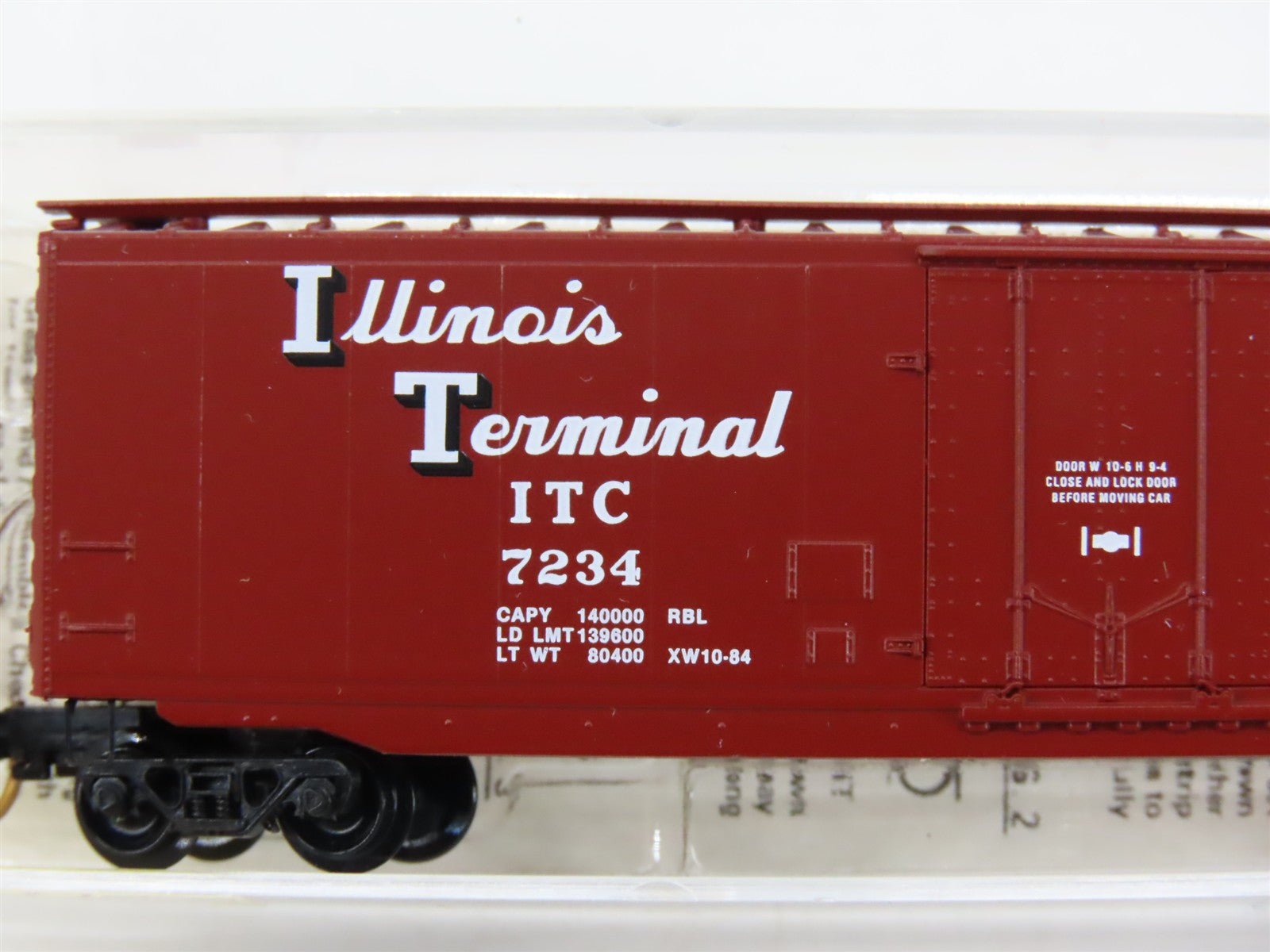 N Scale Micro-Trains MTL 32270 ITC Illinois Terminal 50' Box Car 7234 RTR