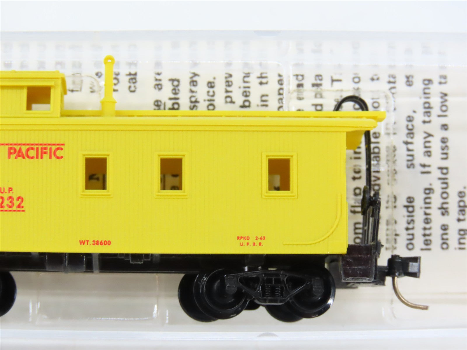 N Scale Micro-Trains MTL 50100 UP Union Pacific 34' Wood-Sheathed Caboose RTR