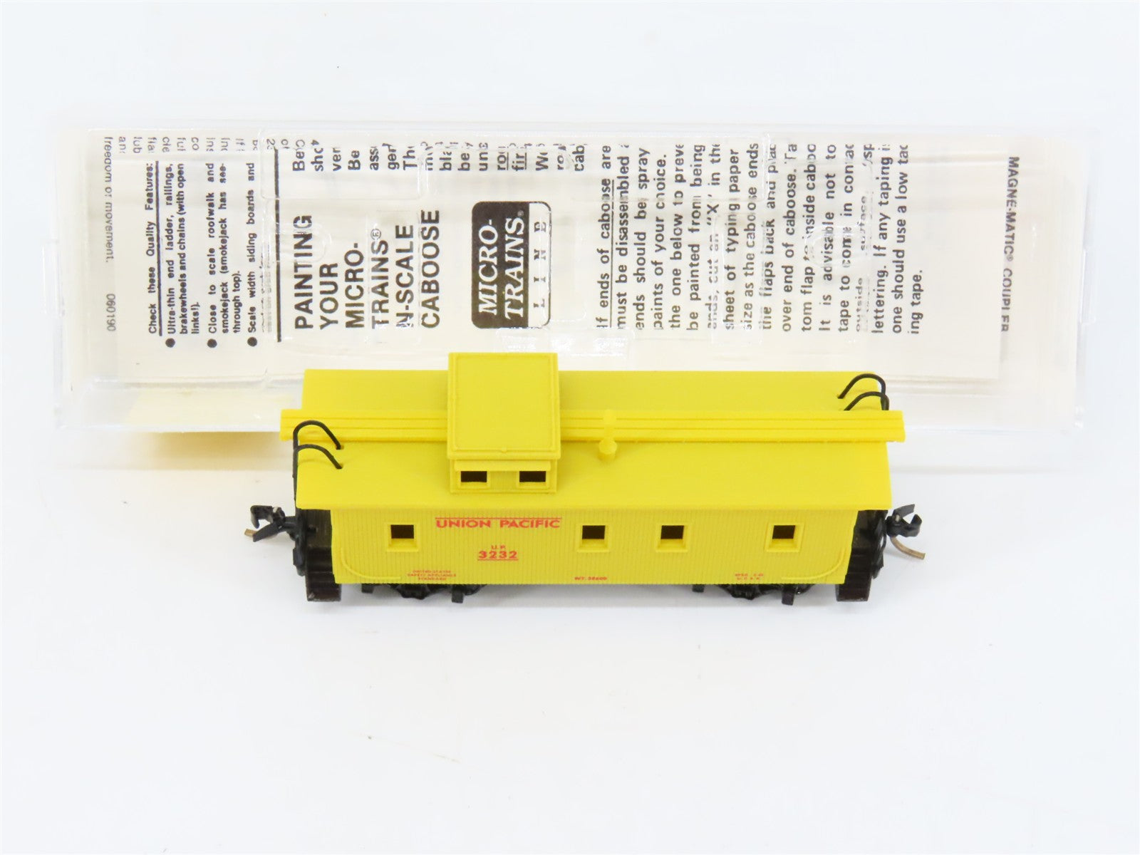 N Scale Micro-Trains MTL 50100 UP Union Pacific 34' Wood-Sheathed Caboose RTR