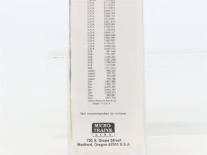 N Scale Micro-Trains MTL 50100 UP Union Pacific 34' Wood-Sheathed Caboose RTR