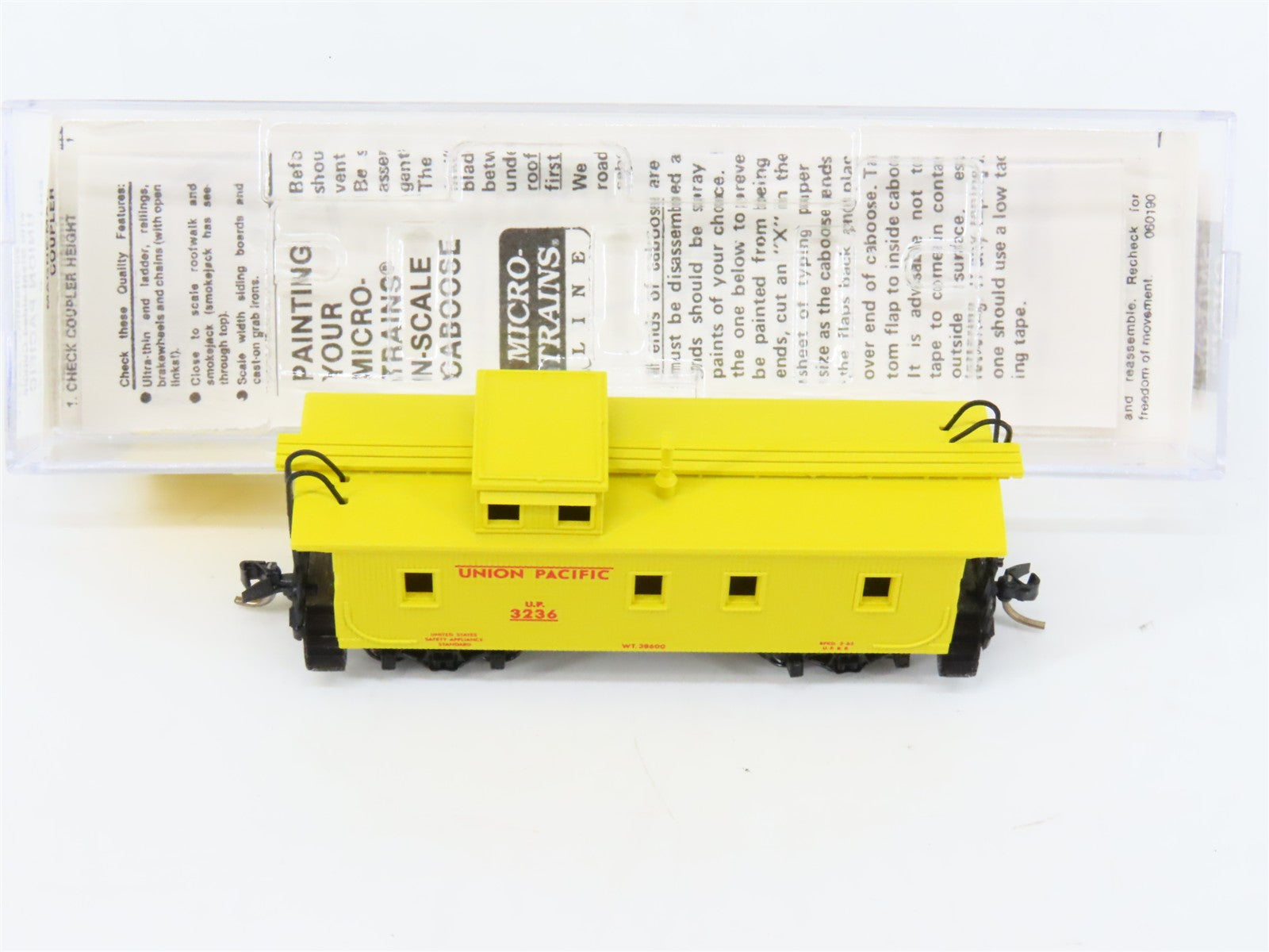 N Scale Micro-Trains MTL 50100 UP Union Pacific 34' Wood-Sheathed Caboose RTR