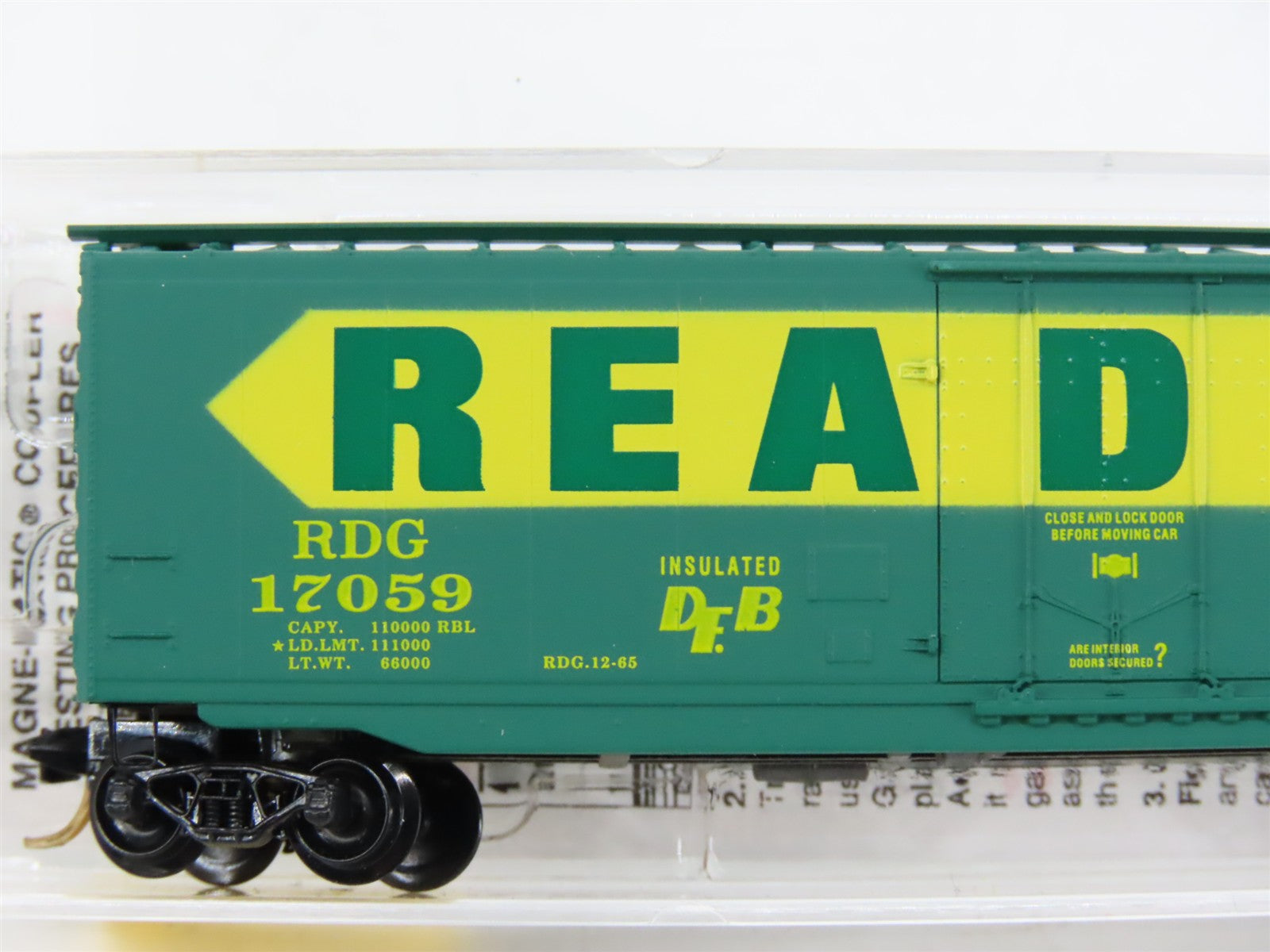 N Scale Micro-Trains MTL 32320 RDG Reading 50' Plug Door Box Car 17059 RTR