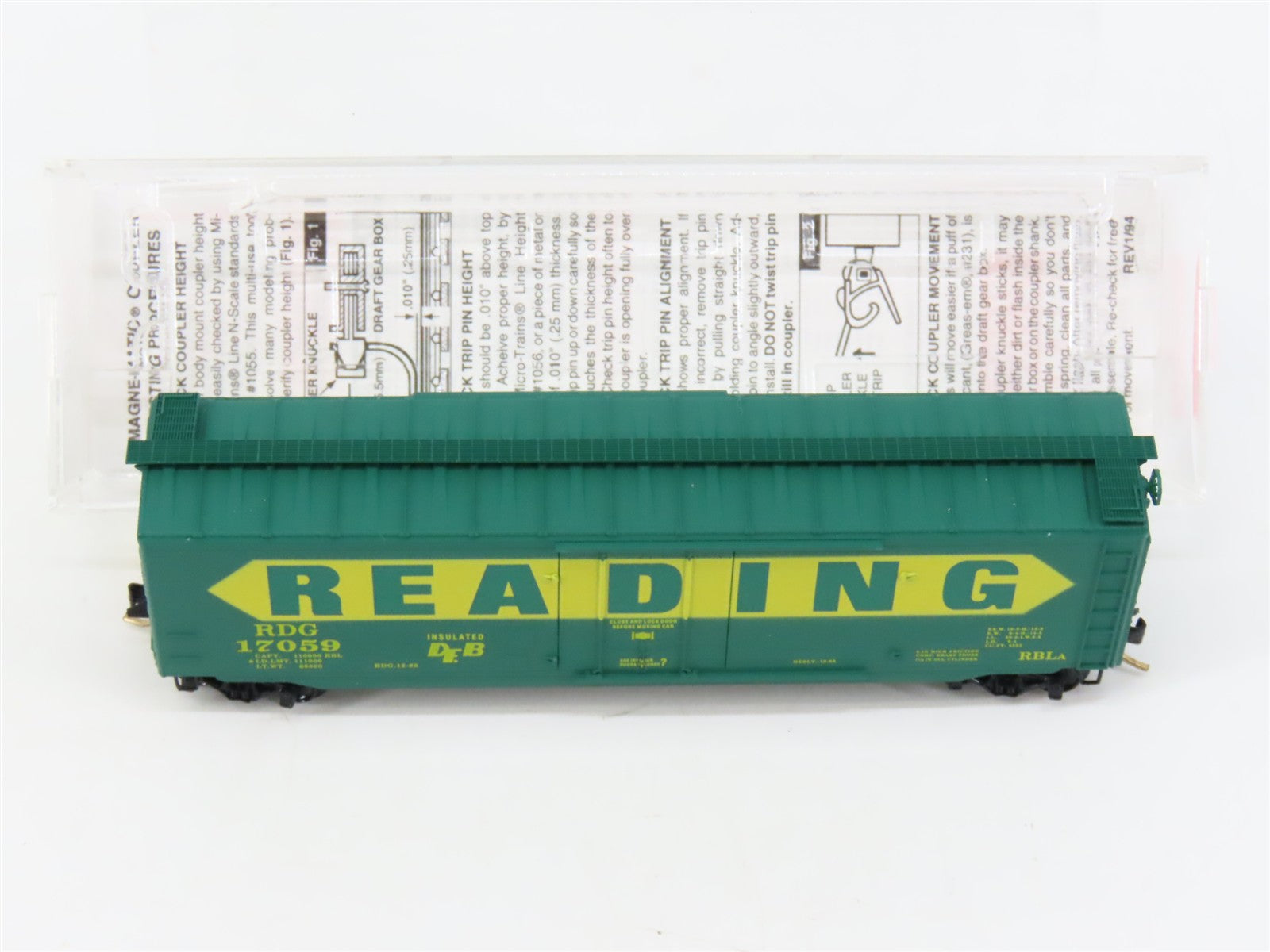 N Scale Micro-Trains MTL 32320 RDG Reading 50' Plug Door Box Car 17059 RTR