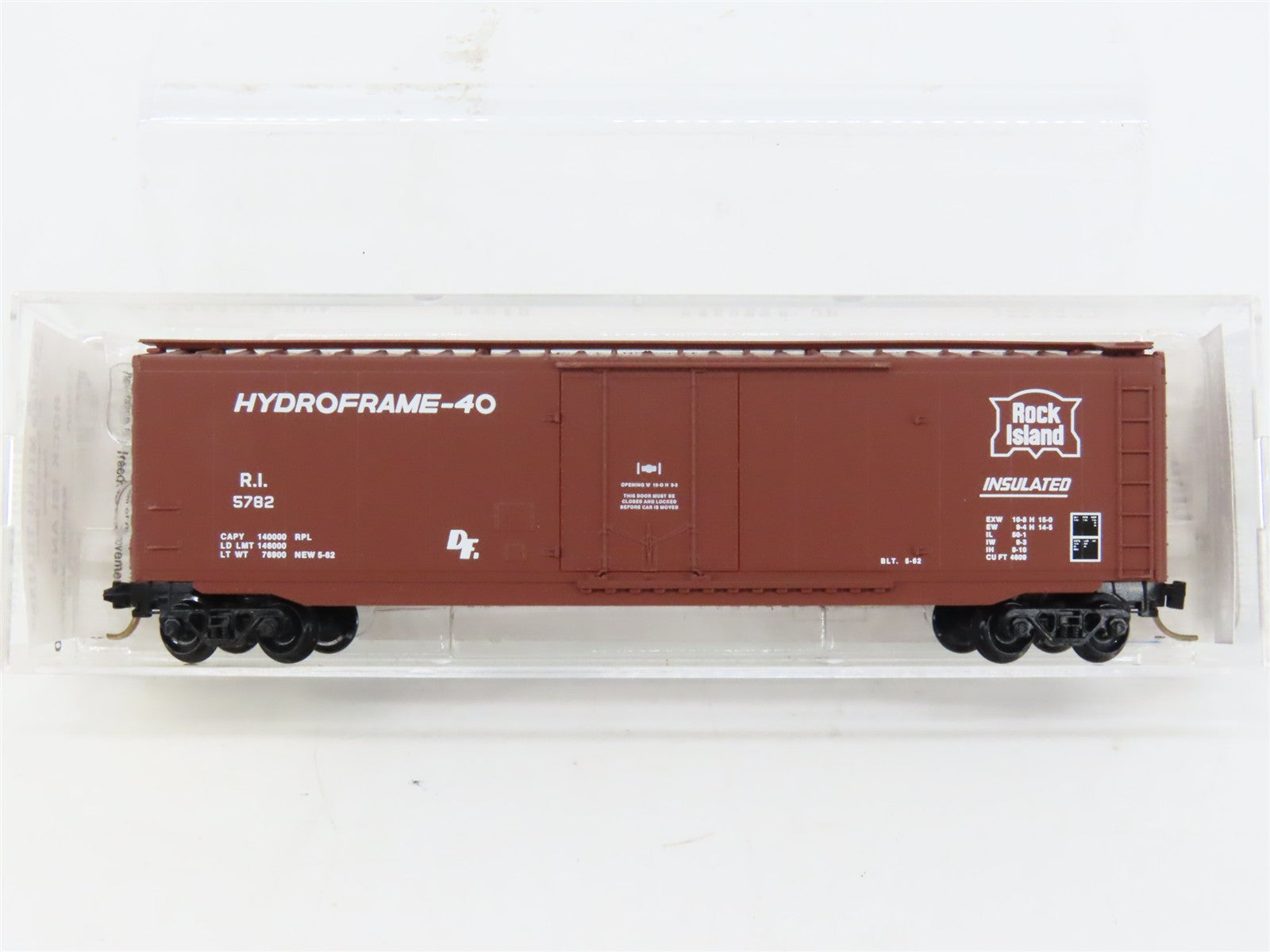 N Scale Micro-Trains MTL 32290 R.I. Rock Island 50' Plug Door Box Car 5782 RTR