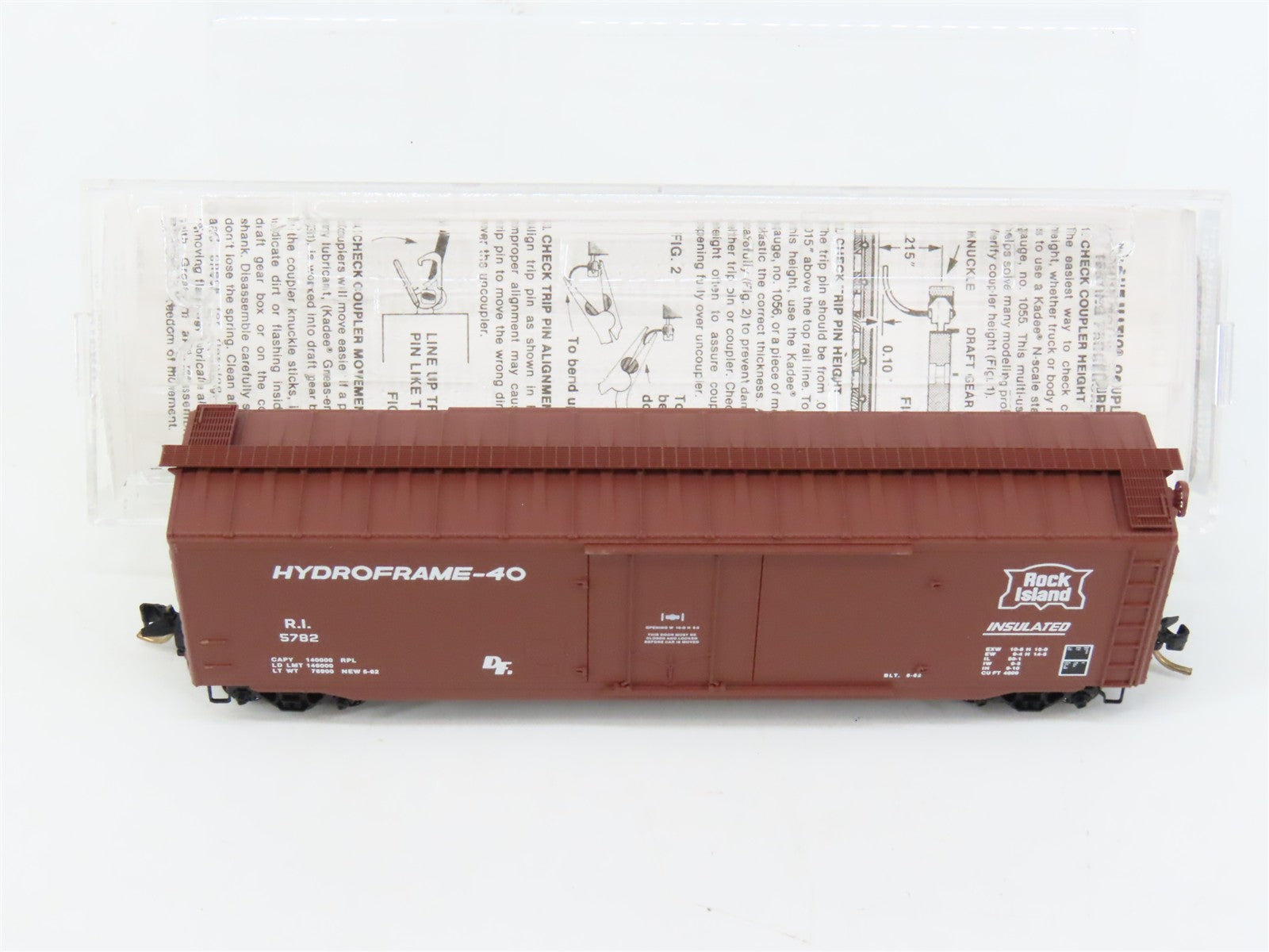 N Scale Micro-Trains MTL 32290 R.I. Rock Island 50' Plug Door Box Car 5782 RTR