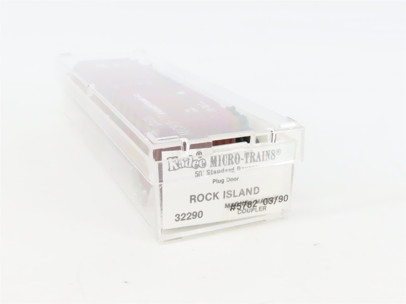 N Scale Micro-Trains MTL 32290 R.I. Rock Island 50' Plug Door Box Car 5782 RTR