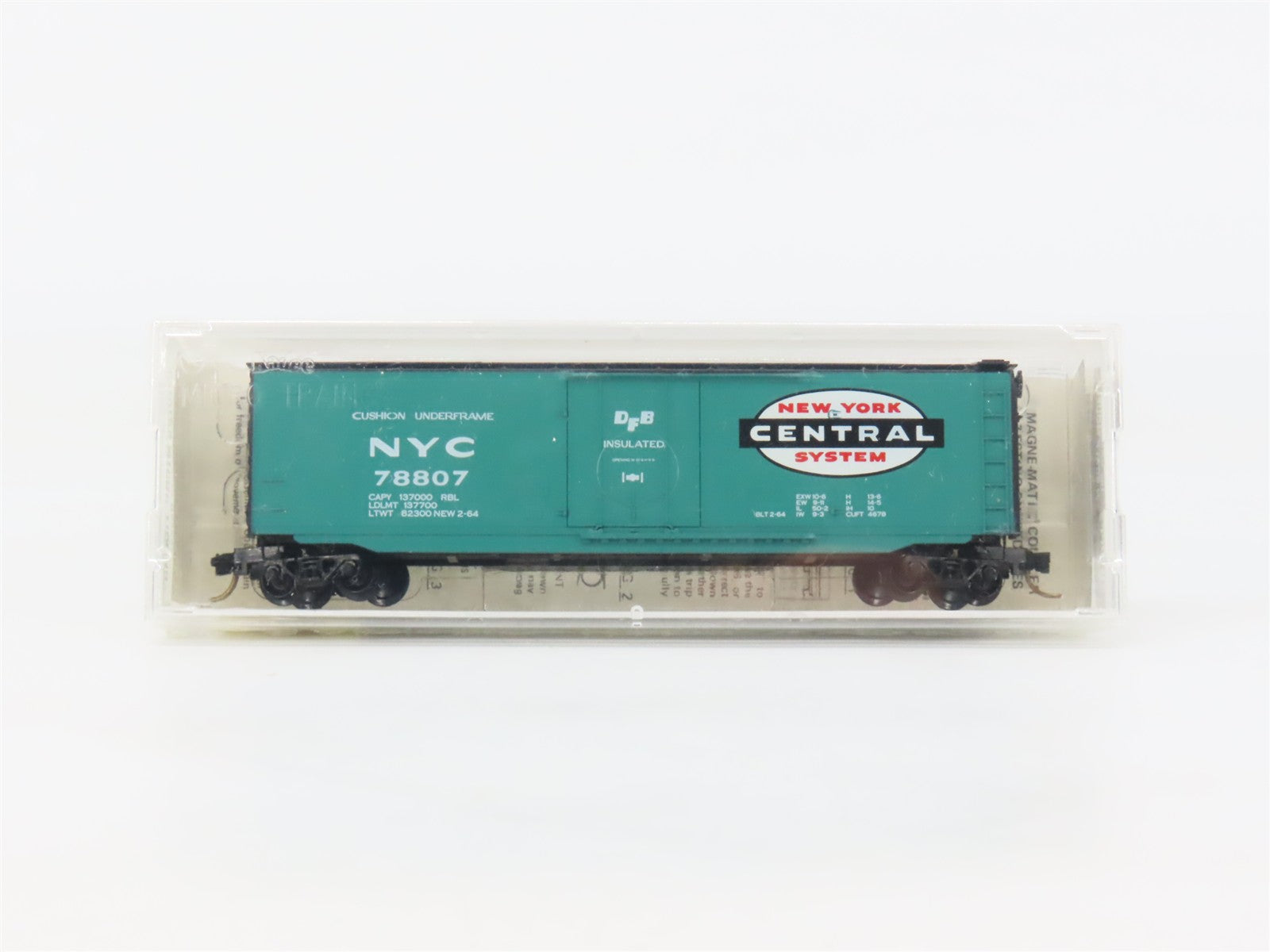 N Scale Micro-Trains MTL 32250 NYC New York Central 50' Plug Door Box Car RTR