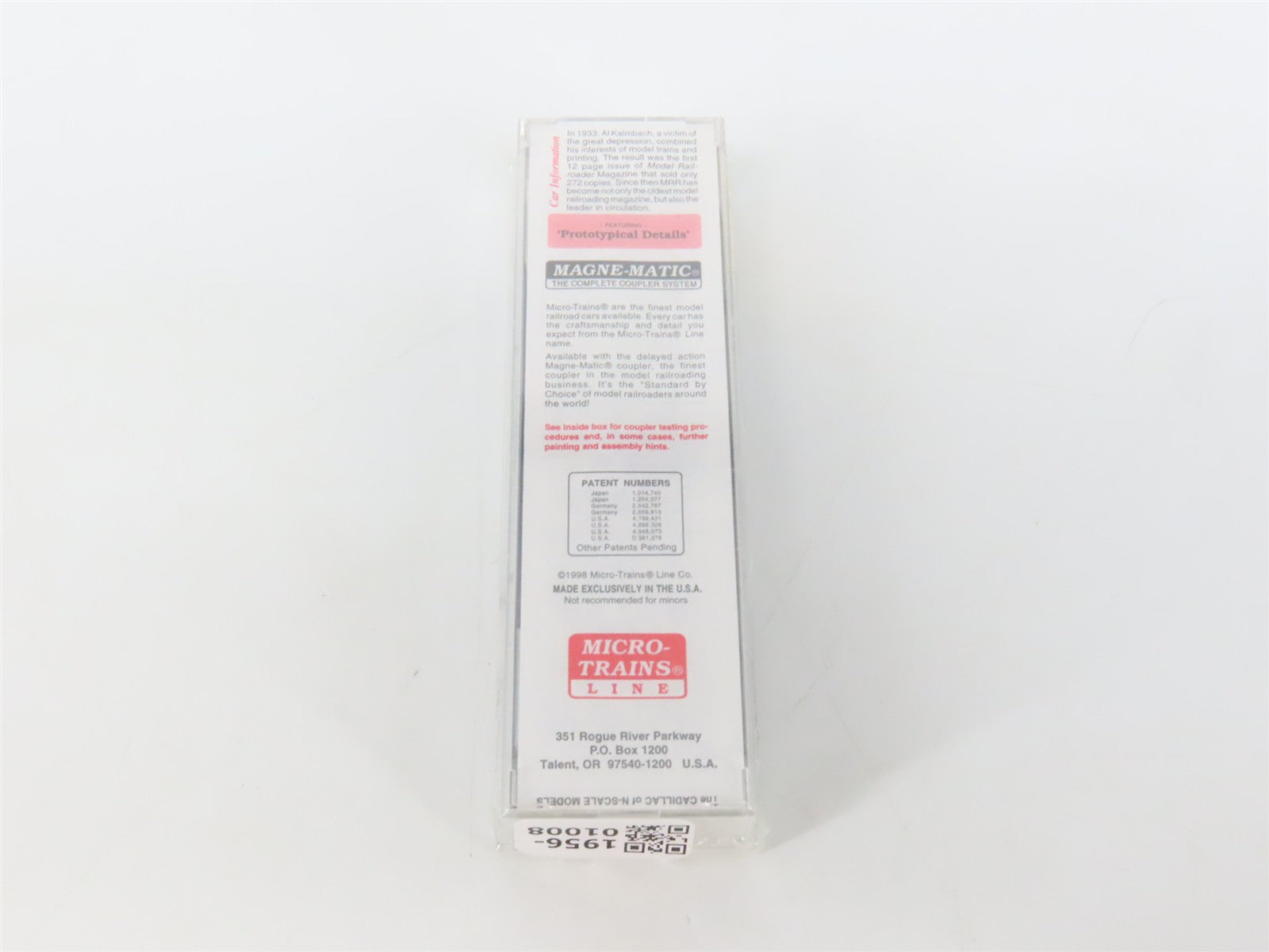 N Scale Micro-Trains MTL 32360 MR Model Railroader 50' Box Car 346599 RTR