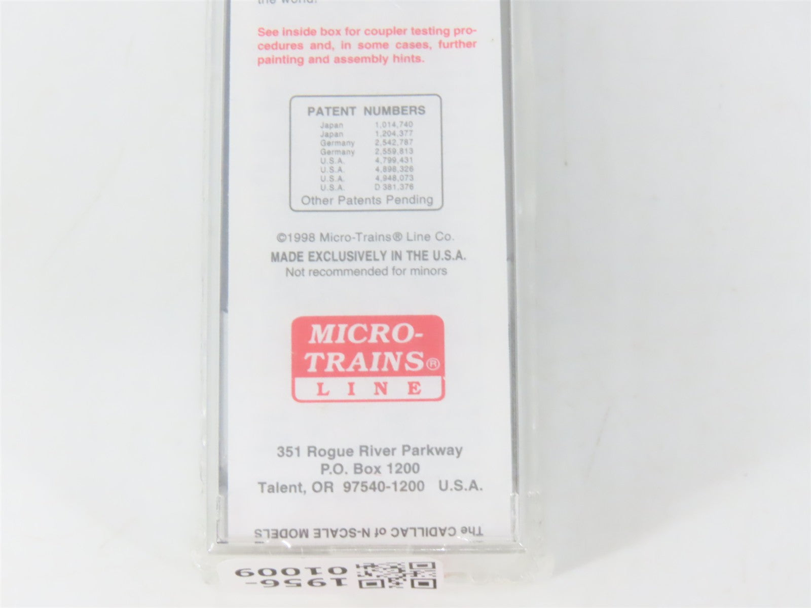 N Scale Micro-Trains MTL 32360 MR Model Railroader 50' Plug Door Box Car RTR