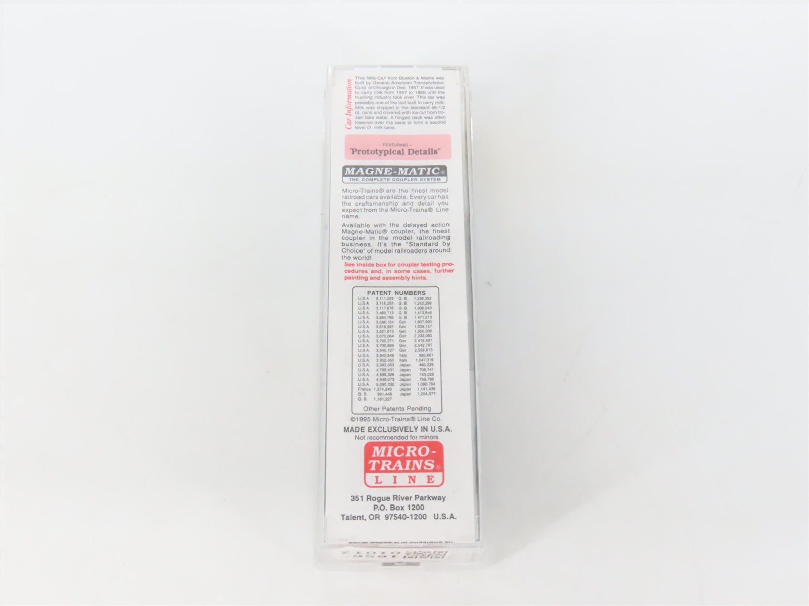 N Scale Micro-Trains MTL 32330 BM Boston & Maine 50' Plug Door Box Car 1919 RTR