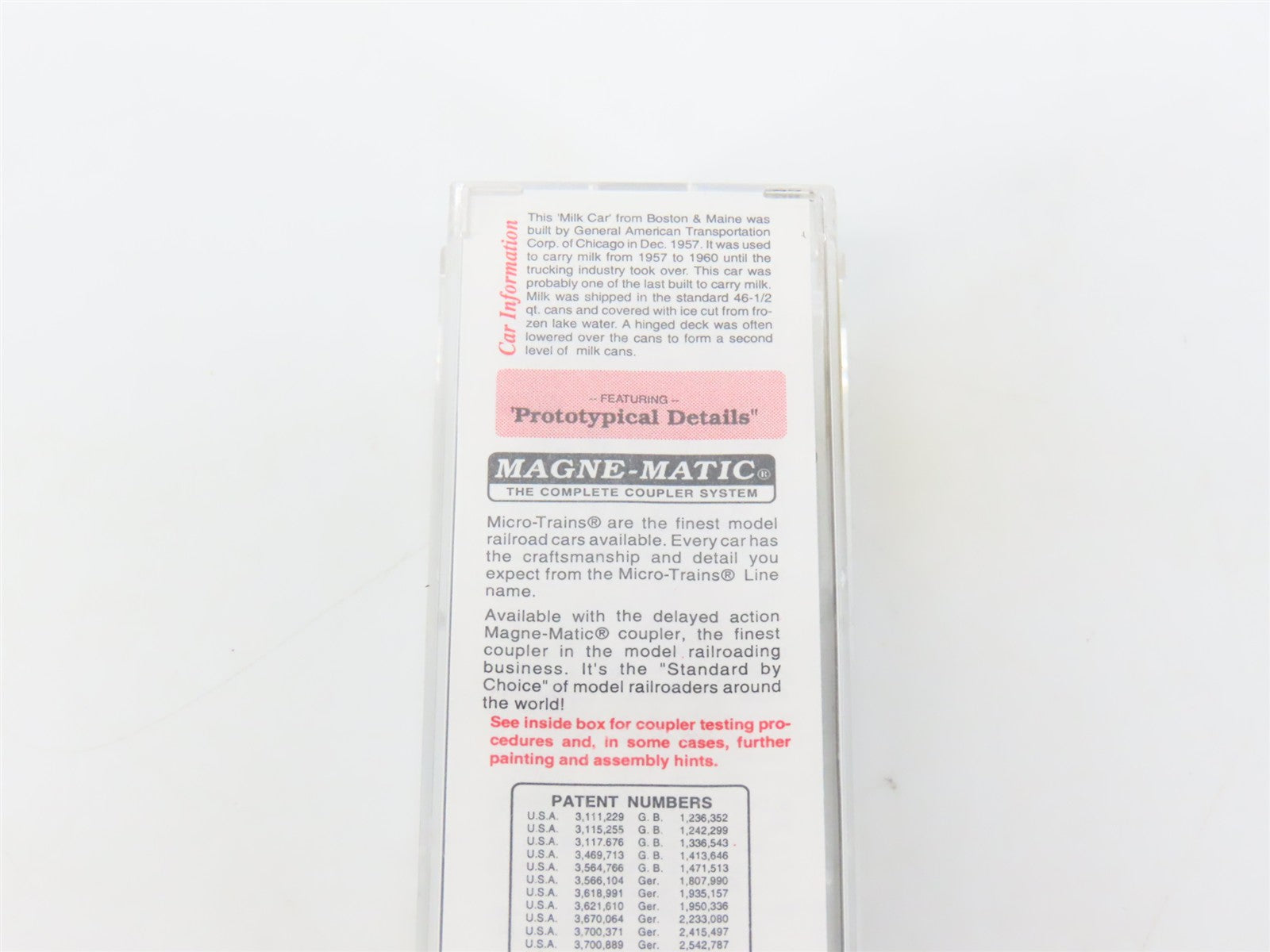 N Scale Micro-Trains MTL 32330 BM Boston & Maine 50' Plug Door Box Car 1919 RTR
