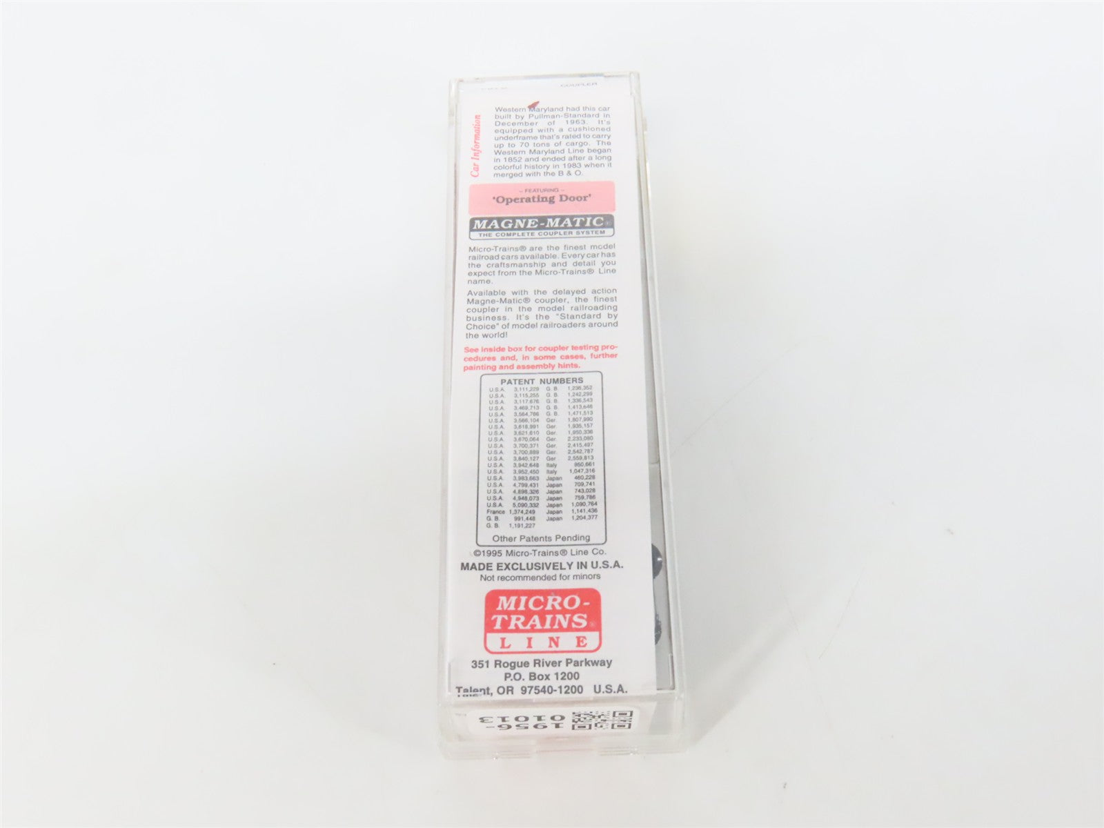 N Scale Micro-Trains MTL 33070 WM Western Maryland 50' Box Car 35006 RTR