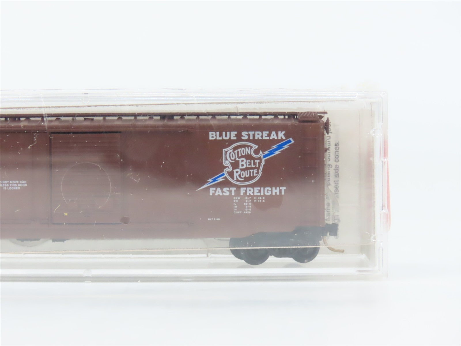 N Scale Micro-Trains MTL 33060 Cotton Belt 50' Plug & Sliding Door Box Car RTR