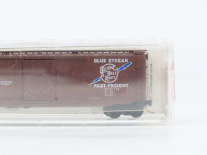 N Scale Micro-Trains MTL 33060 Cotton Belt 50' Plug & Sliding Door Box Car RTR