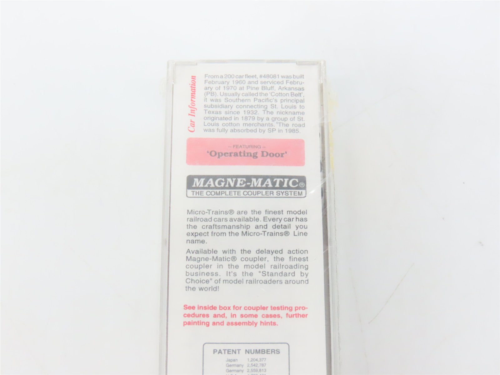 N Scale Micro-Trains MTL 33060 SSW Cotton Belt 50' Box Car 48071 RTR