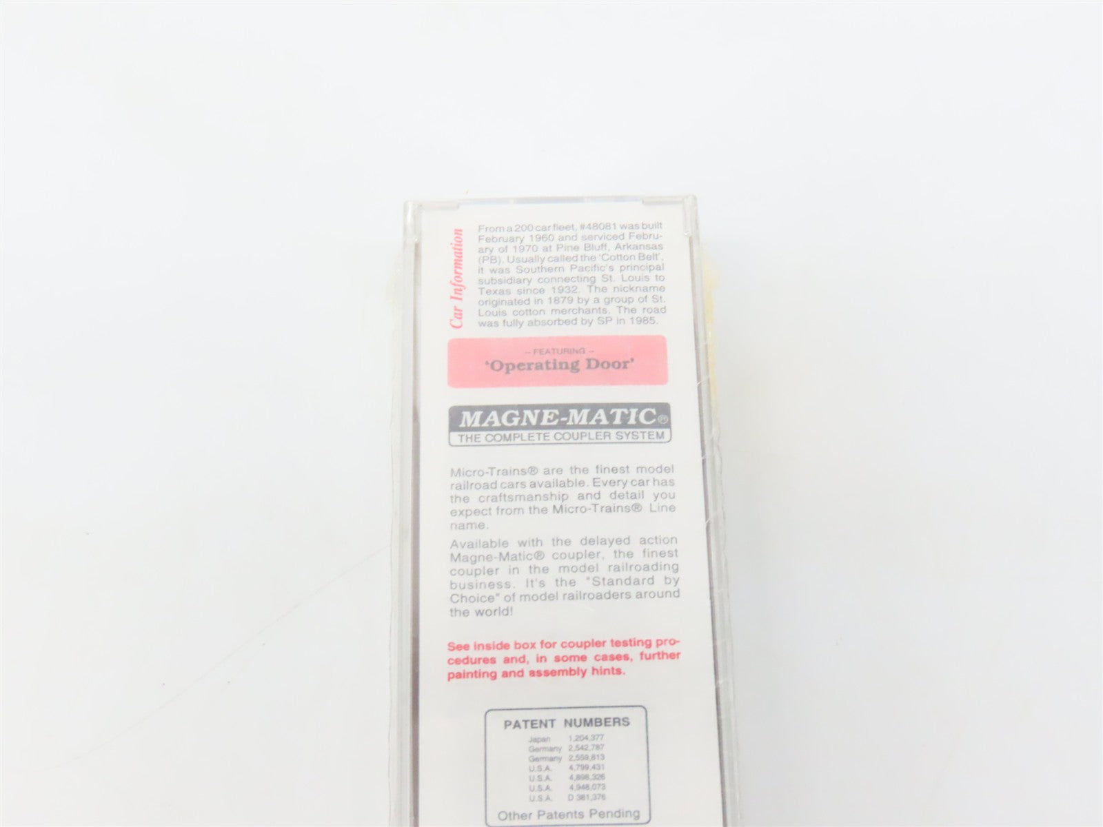 N Scale Micro-Trains MTL 33060 SSW Cotton Belt 50' Box Car 48071 RTR