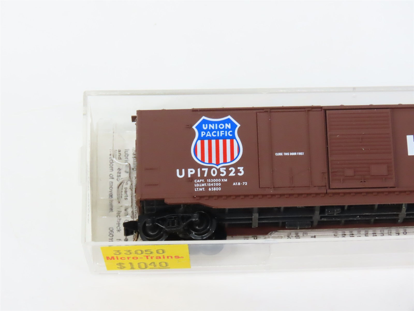 N Scale Micro-Trains MTL 33050 UP Union Pacific 50' Box Car 170523 RTR