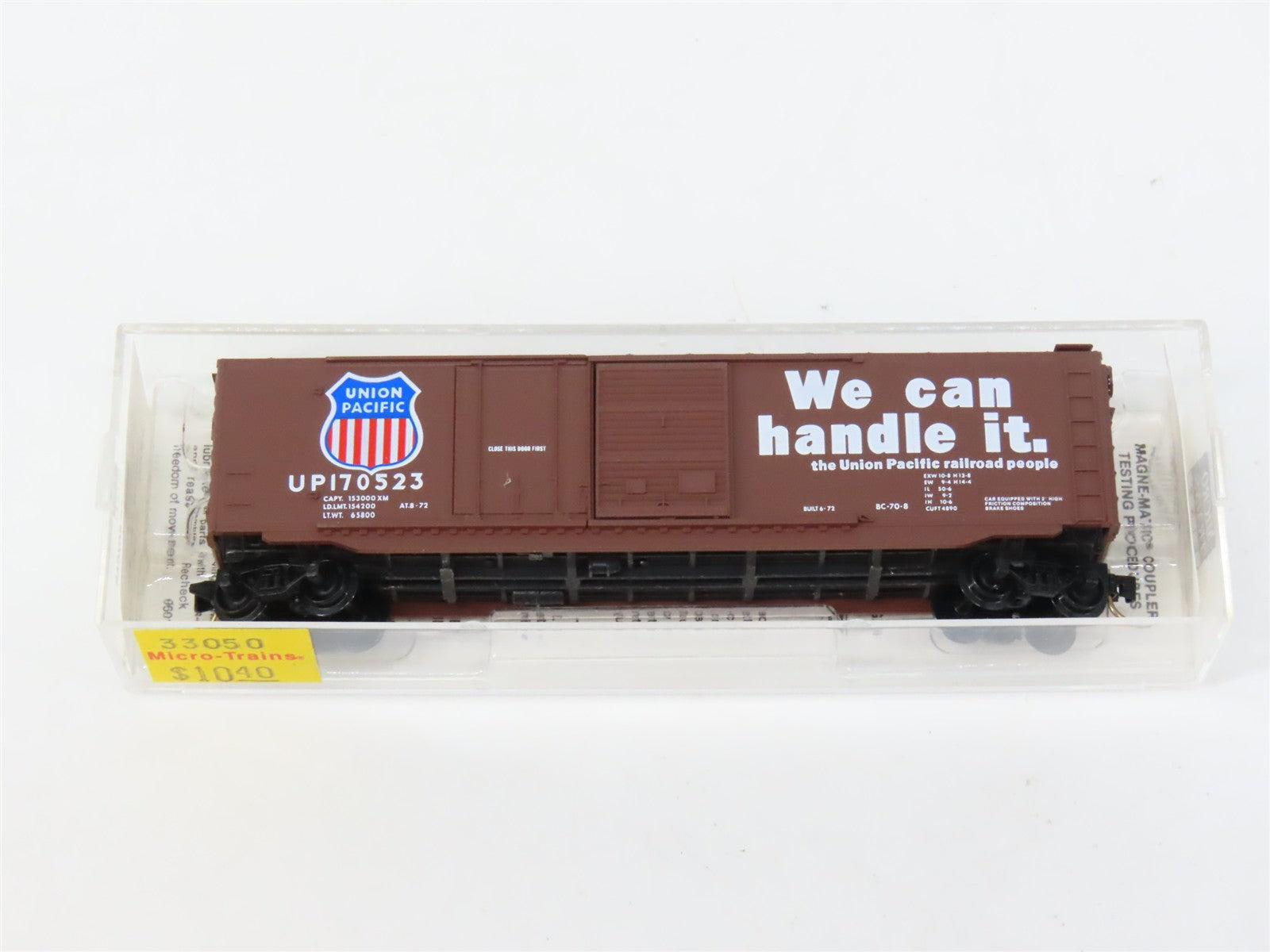 N Scale Micro-Trains MTL 33050 UP Union Pacific 50' Box Car 170523 RTR