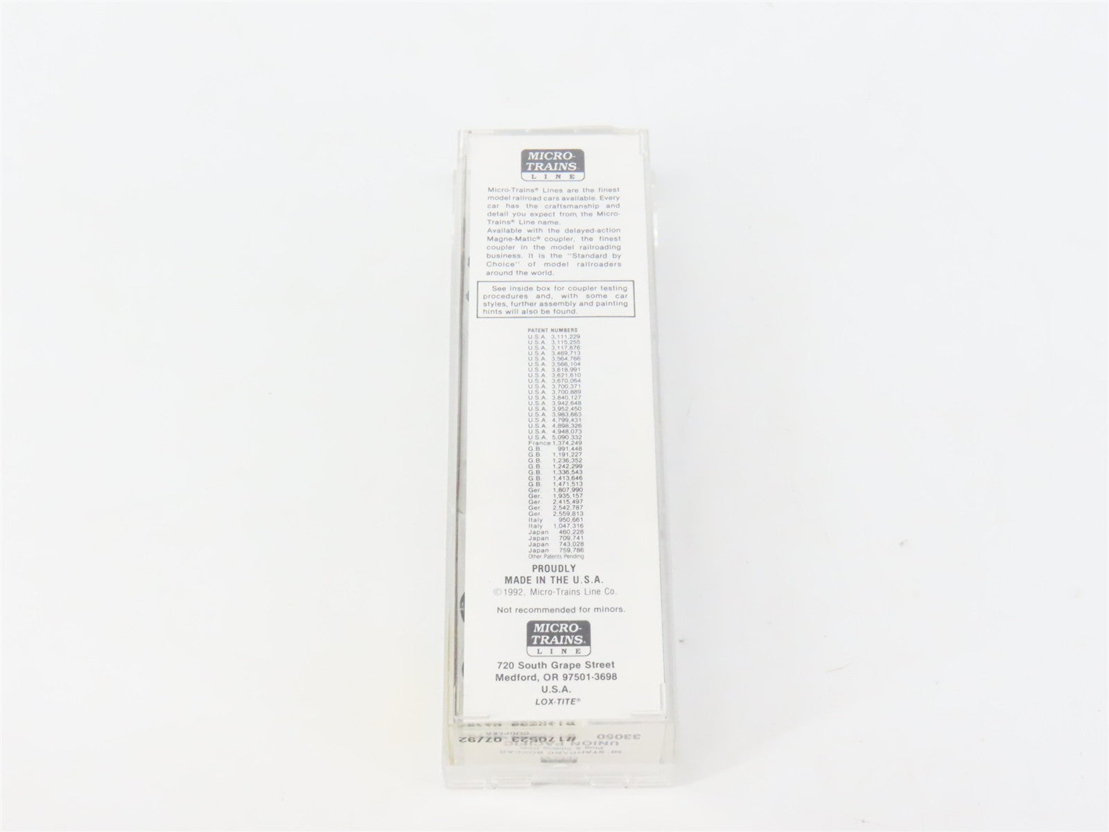N Scale Micro-Trains MTL 33050 UP Union Pacific 50' Box Car 170523 RTR