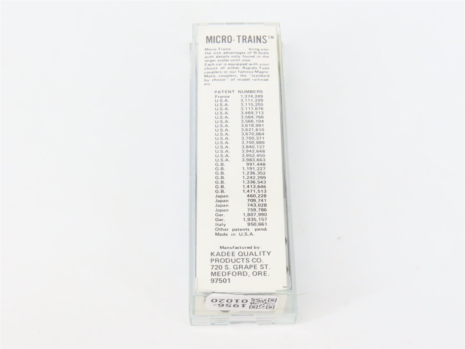 N Scale Micro-Trains MTL 33040 Yreka Western 50' Plug/Sliding Door Box Car RTR