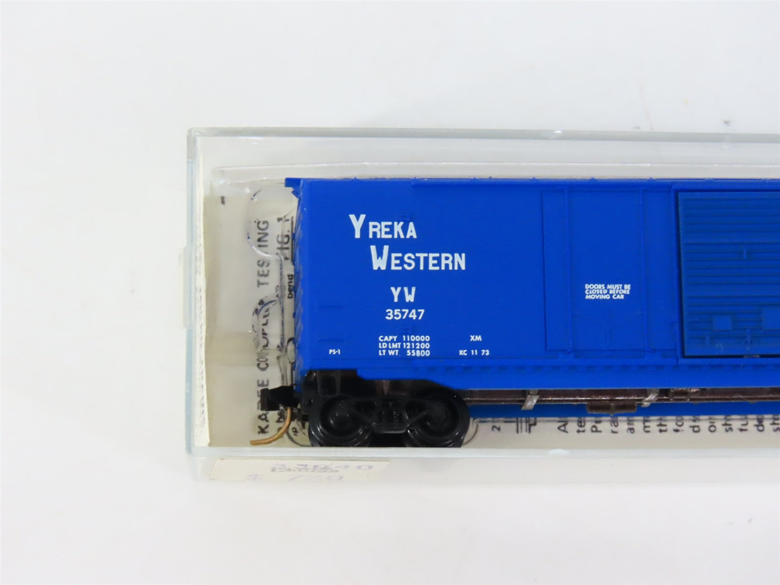 N Scale Micro-Trains MTL 33040 YW Yreka Western 50' Box Car 35747 RTR