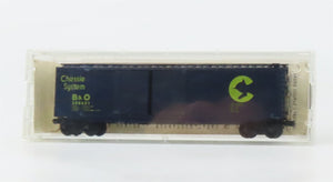 N Scale Micro-Trains MTL 34010 B&O Baltimore & Ohio 50' Box Car 288651 RTR