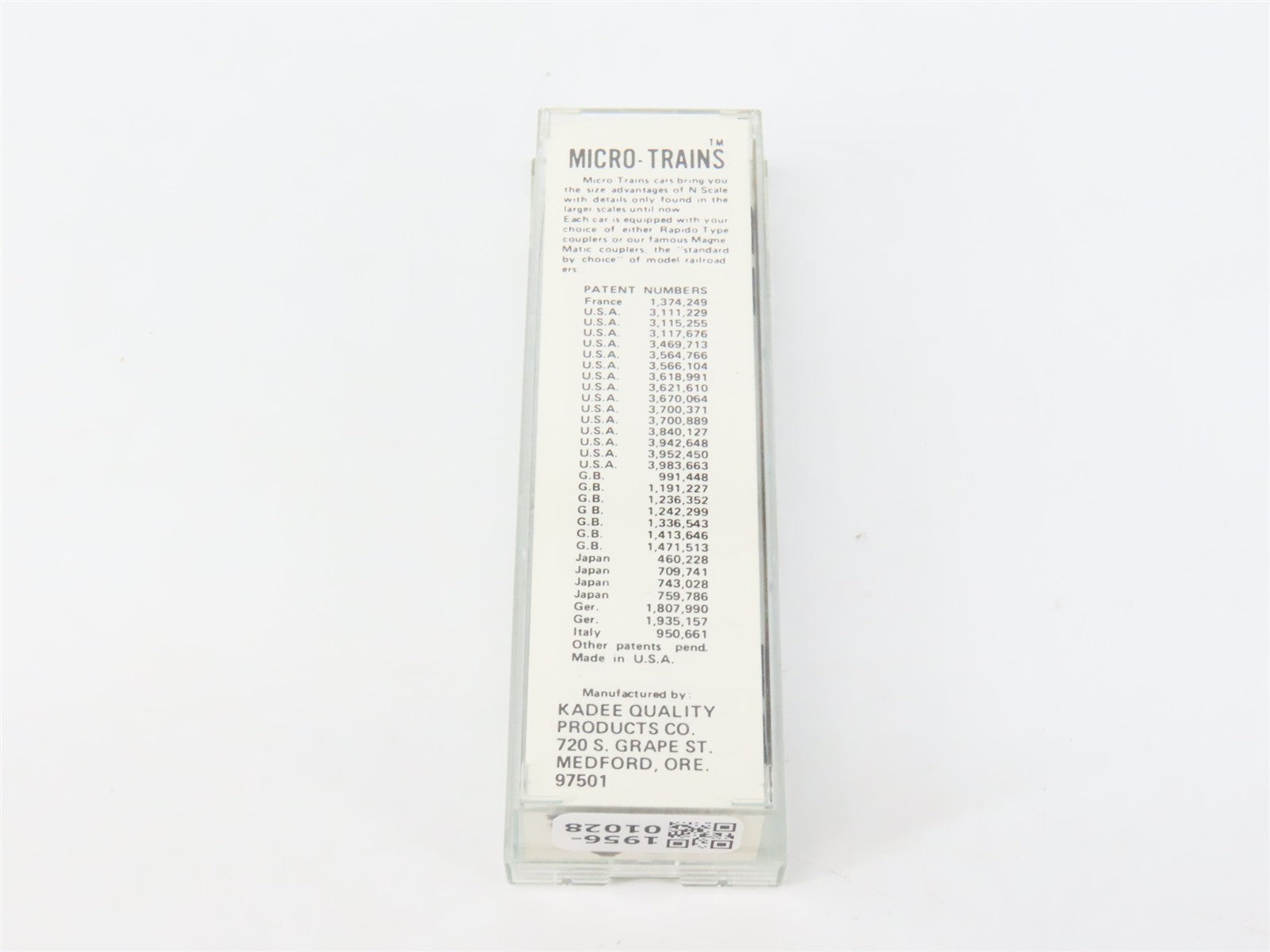 N Scale Micro-Trains MTL 34010 B&O Baltimore & Ohio 50' Box Car 288651 RTR
