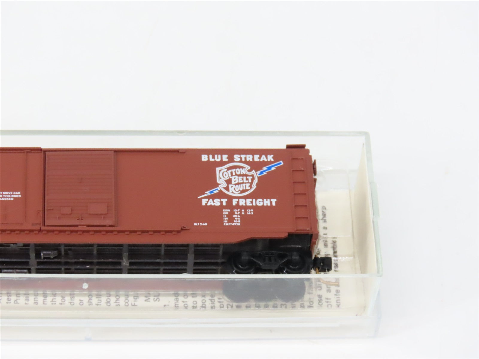 N Scale Micro-Trains MTL 33060 SSW Cotton Belt 50' Plug/Sliding Door Box Car RTR