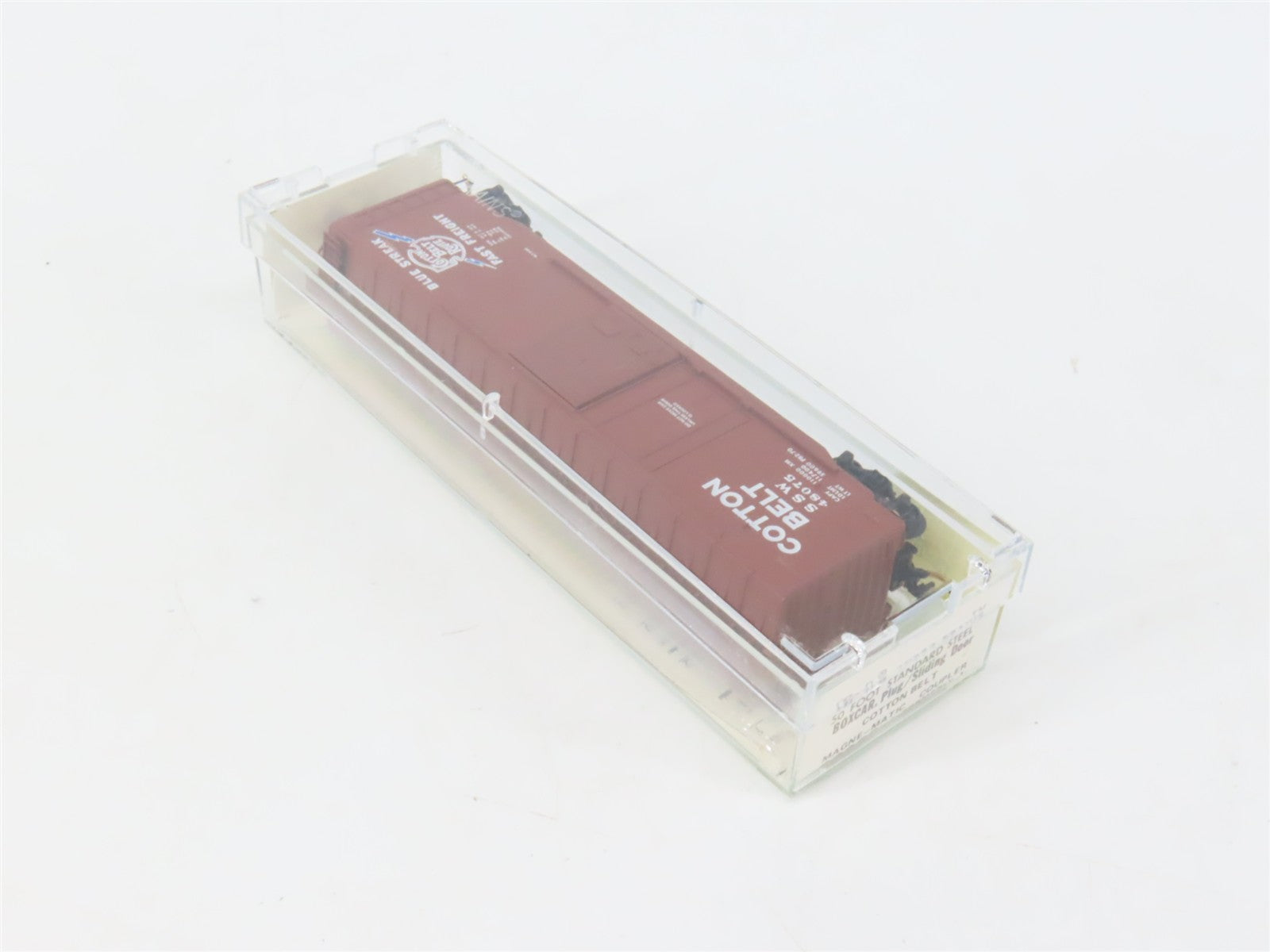 N Scale Micro-Trains MTL 33060 SSW Cotton Belt 50' Plug/Sliding Door Box Car RTR