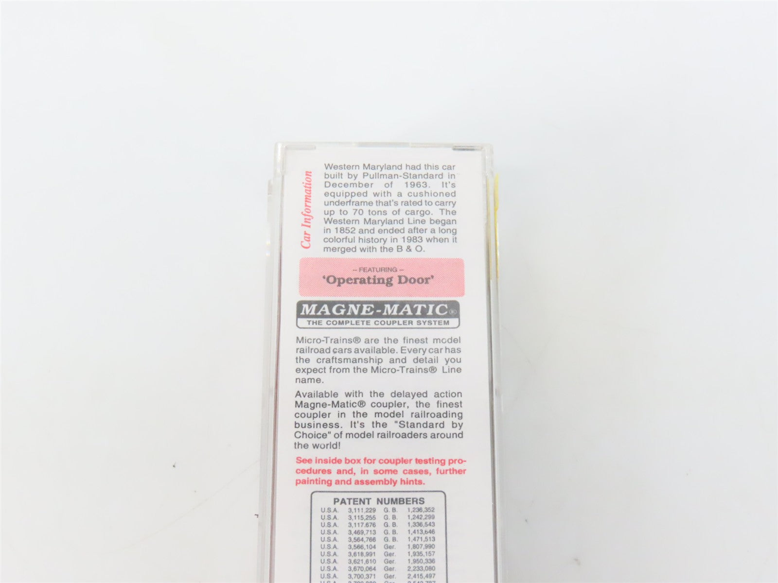 N Scale Micro-Trains MTL 33070 WM Western Maryland 50' Box Car 35006 RTR