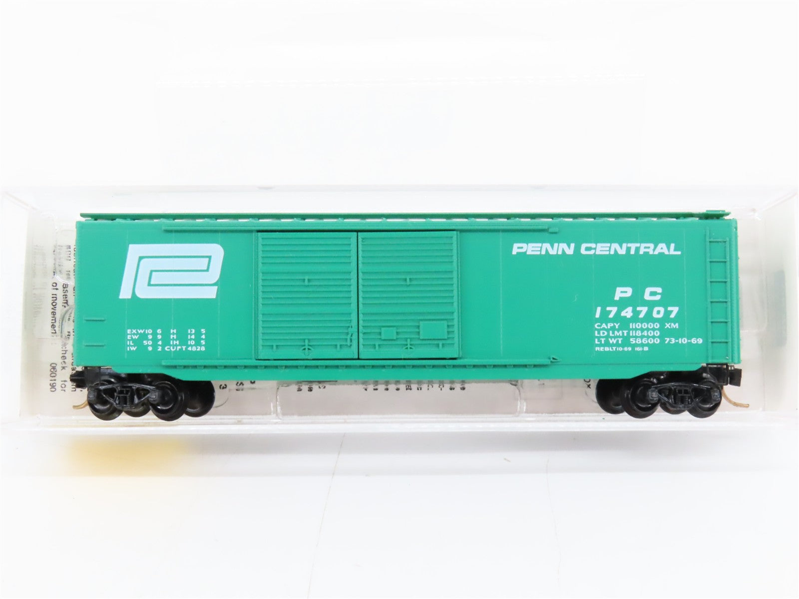 N Scale Micro-Trains MTL 34020 PC Penn Central 50' Box Car 174707 RTR