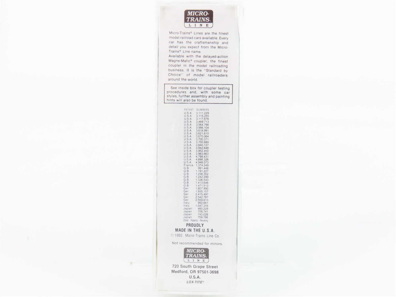 N Scale Micro-Trains MTL 34020 PC Penn Central 50' Box Car 174707 RTR