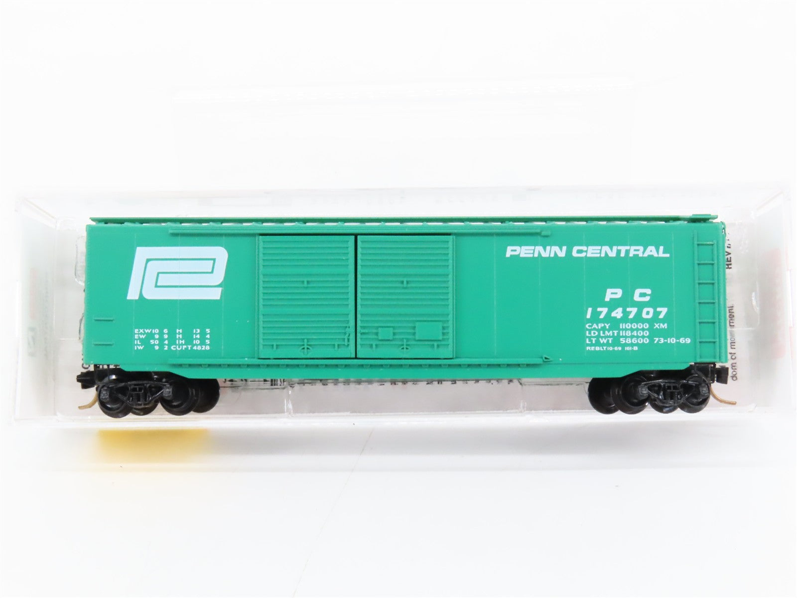 N Scale Micro-Trains MTL 34020 PC Penn Central 50' Box Car 174707 RTR