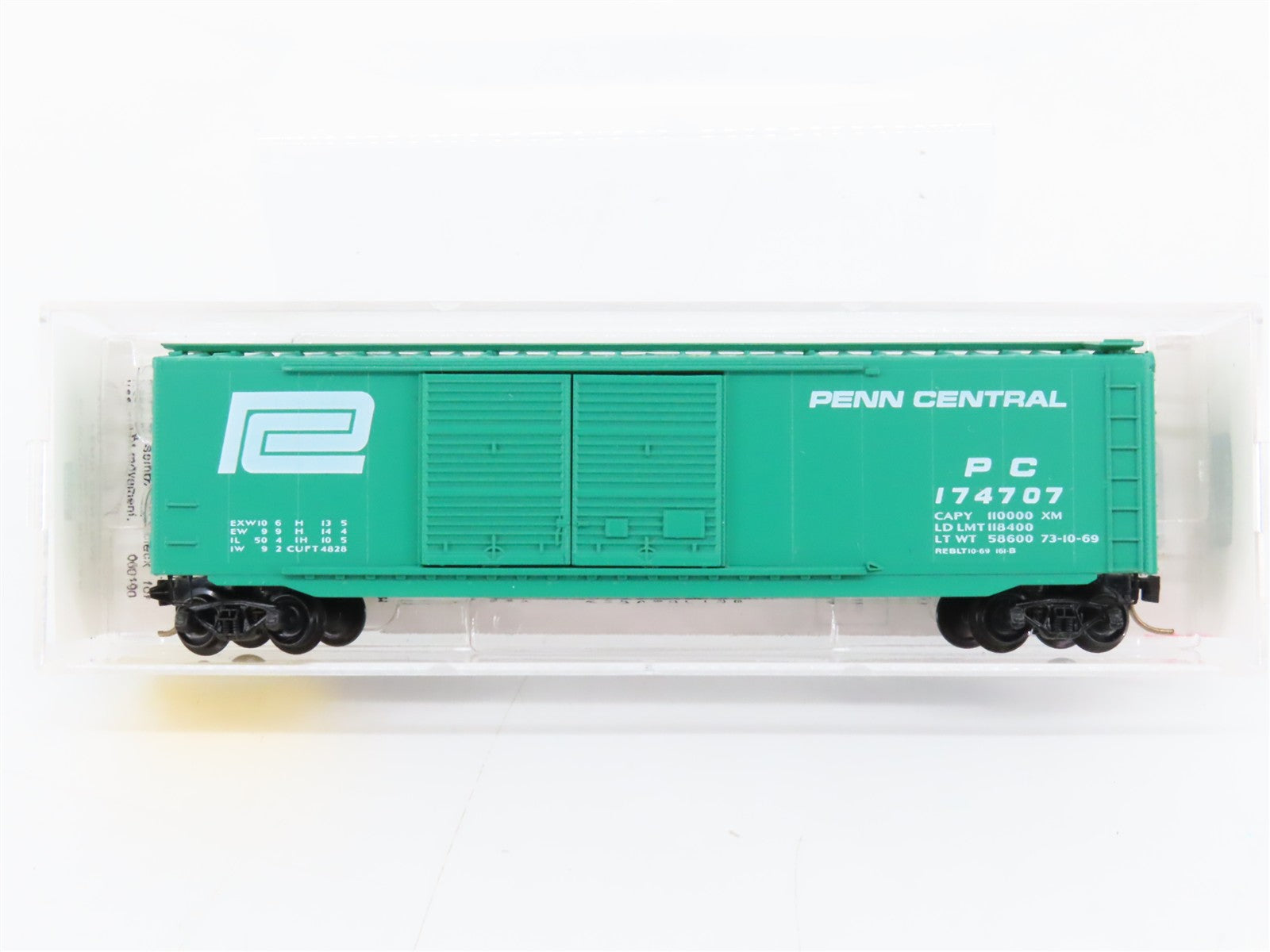 N Scale Micro-Trains MTL 34020 PC Penn Central 50' Box Car 174707 RTR