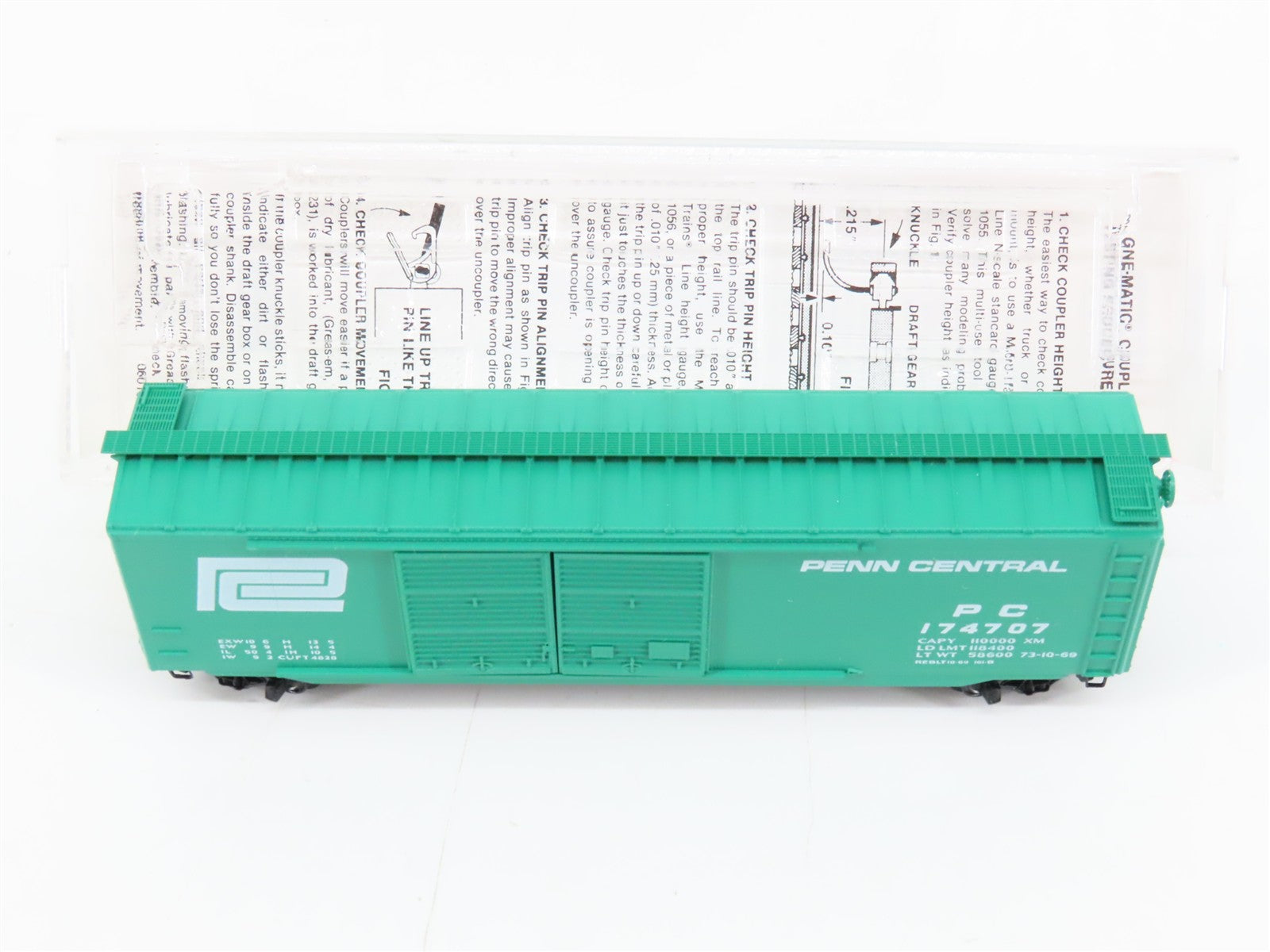 N Scale Micro-Trains MTL 34020 PC Penn Central 50' Box Car 174707 RTR