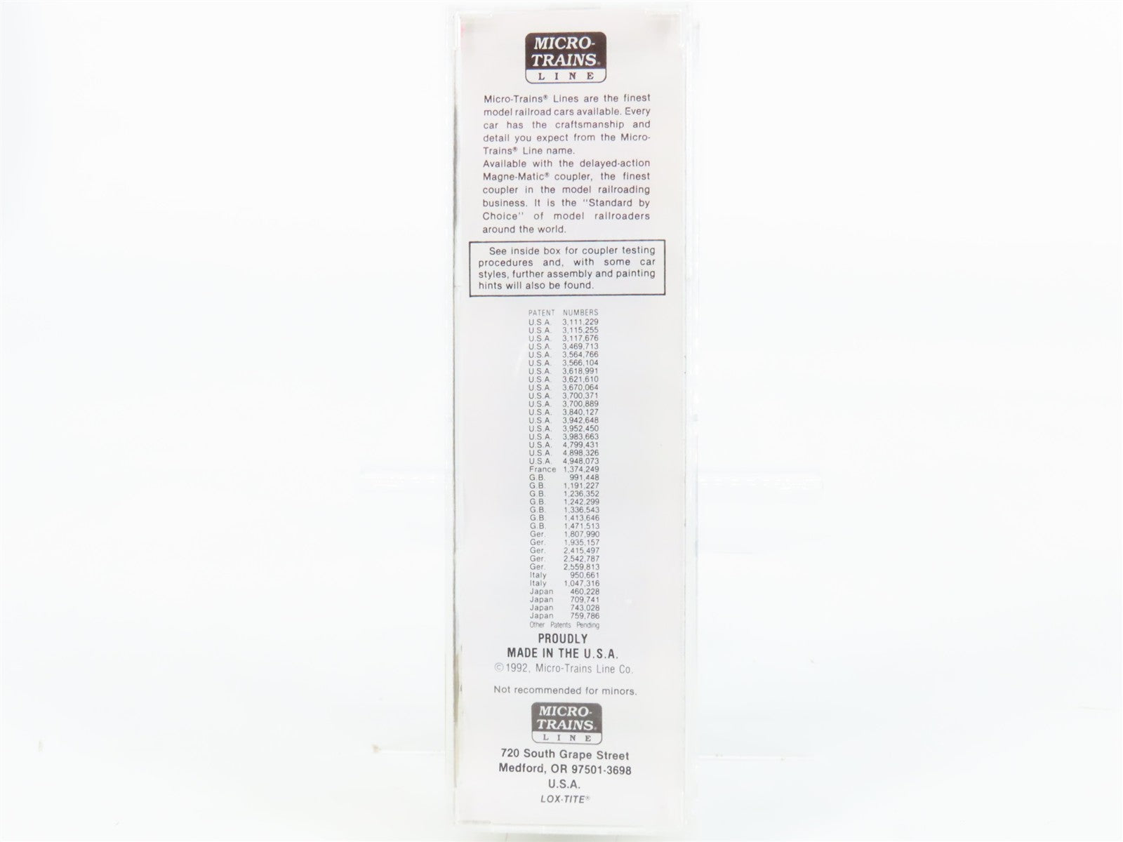 N Scale Micro-Trains MTL 34020 PC Penn Central 50' Box Car 174707 RTR