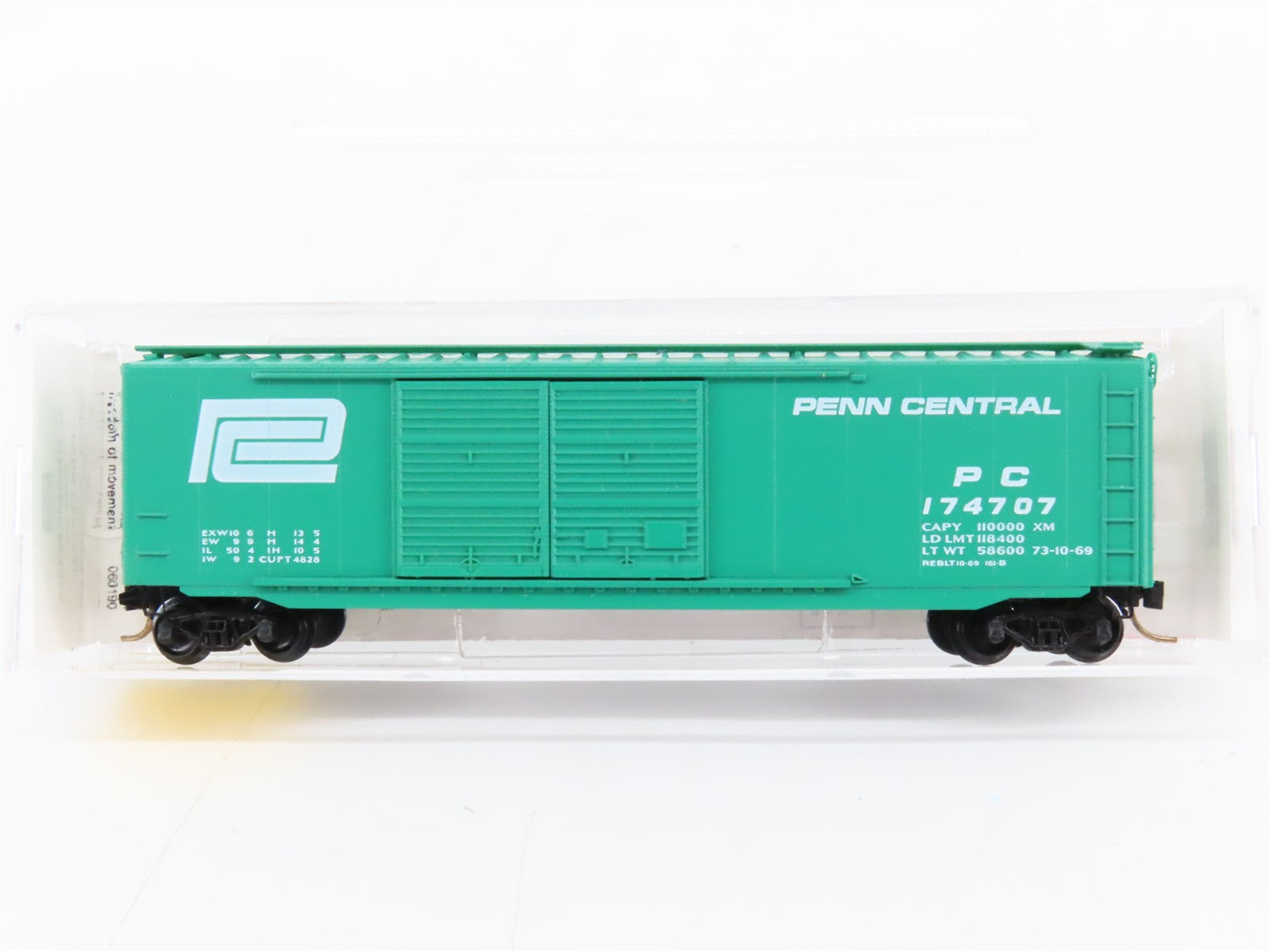N Scale Micro-Trains MTL 34020 PC Penn Central 50' Box Car 174707 RTR