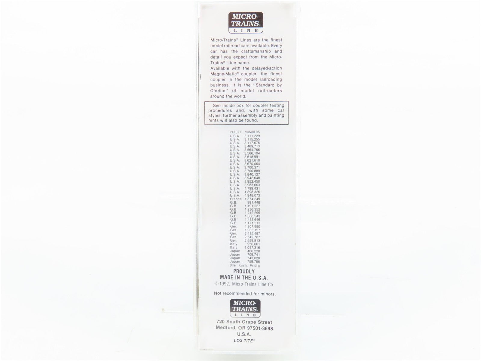 N Scale Micro-Trains MTL 34020 PC Penn Central 50' Box Car 174707 RTR