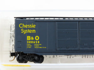 N Scale Micro-Trains MTL 34010 B&O Baltimore & Ohio 50' Box Car 288658 RTR