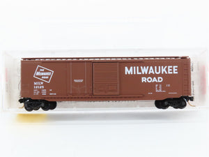 N Scale Micro-Trains MTL 33100 MILW Milwaukee Road 50' Box Car 12125 RTR