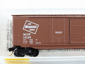 N Scale Micro-Trains MTL 33100 MILW Milwaukee Road 50' Box Car 12125 RTR