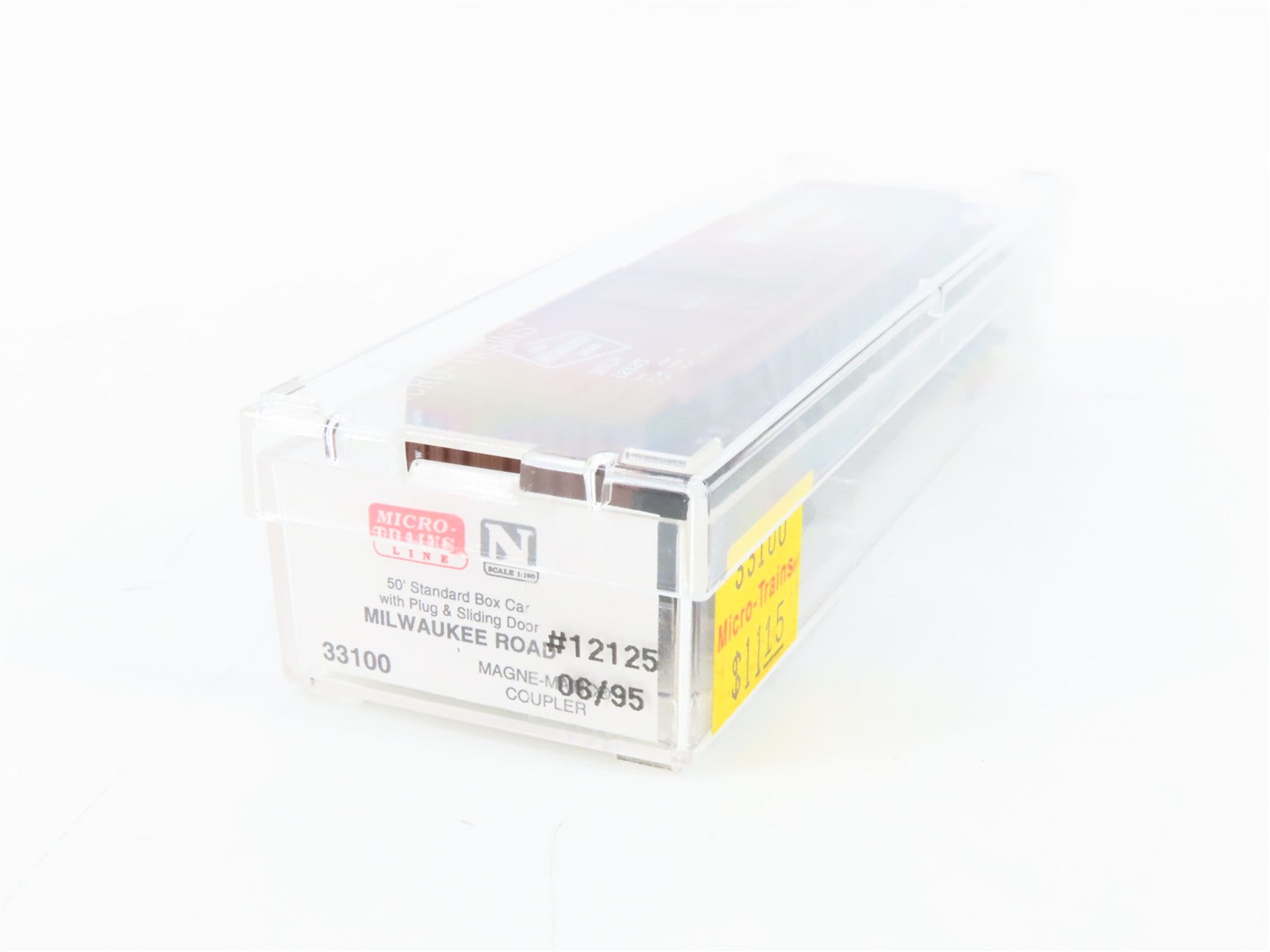 N Scale Micro-Trains MTL 33100 MILW Milwaukee Road 50' Box Car 12125 RTR