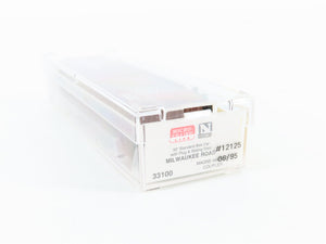 N Scale Micro-Trains MTL 33100 MILW Milwaukee Road 50' Box Car 12125 RTR
